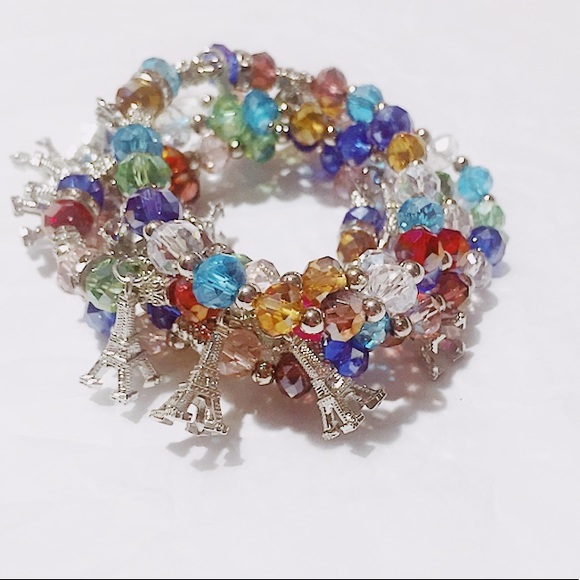Paris Eiffel Tower Multi Charm Bracelet OS - Picture 4 of 4